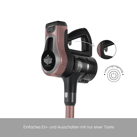 Karaca Vantuz Power Force Max 2 in 1 Rosegold Akku Staubsauger Staubsauger
