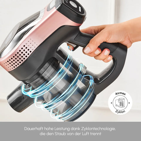 Karaca Vantuz Power Force Max 2 in 1 Rosegold Akku Staubsauger Staubsauger