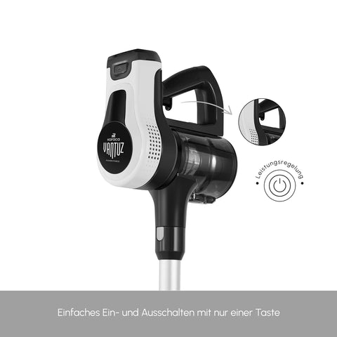 Karaca Vantuz Power Force Akku Staubsauger Standstaubsauger, Weiß