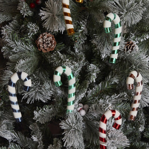 Karaca Home Weihnachten Zuckerstange Baumschmuck Set, 6 Teilig, 14 cm