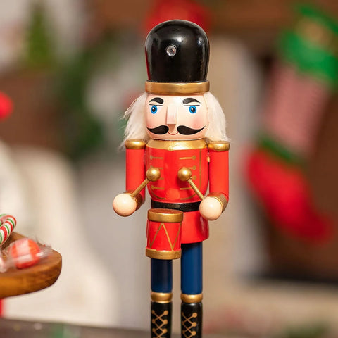 Karaca Home Weihnachten Nussknacker mit Trommeln, 25 cm