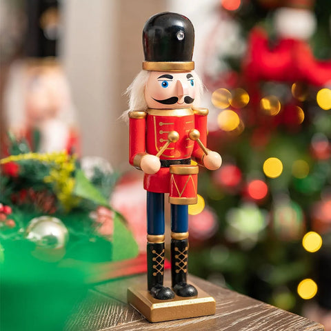 Karaca Home Weihnachten Nussknacker mit Trommeln, 25 cm
