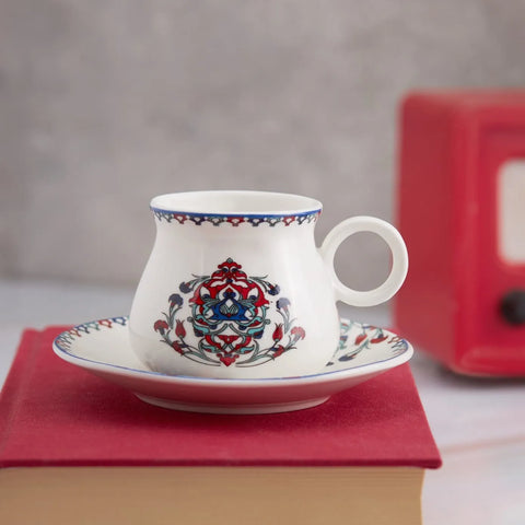 Karaca Hattat Kaffeetassen-Set für 6 Personen 90 ml