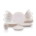 Karaca Elegance Bone Marcelo 26-Teiliges 6-Personen Frühstücksset Gold