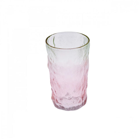 Karaca Glacier Getränke Glas, Rot Grün, 383 ml