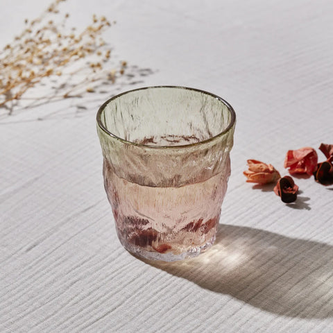 Karaca Gletscherwasser Glas, Rot Grün, 287 ml