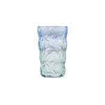 Karaca Glacier Getränke Glas, Blau Grün, 383 ml