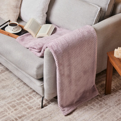 Karaca Pearl Baby Fleece Wellsoft TV Decke, Violett