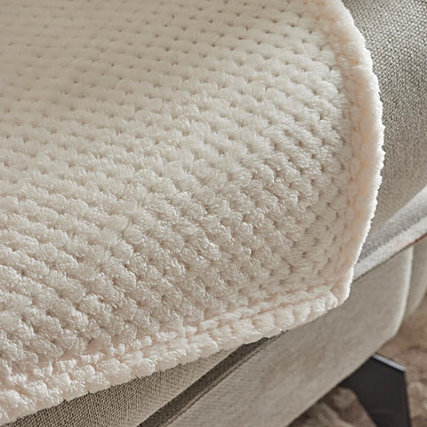 Karaca Pearl Baby Fleece Wellsoft Doppel Decke, Weiß