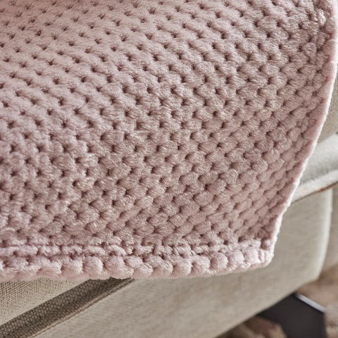 Karaca Pearl Baby Fleece Wellsoft Doppel Decke, Violett
