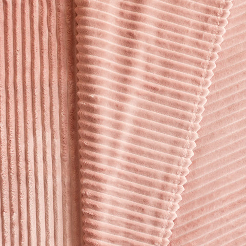 Karaca Ruby Stripe Wellsoft Doppel Decke, Rosa