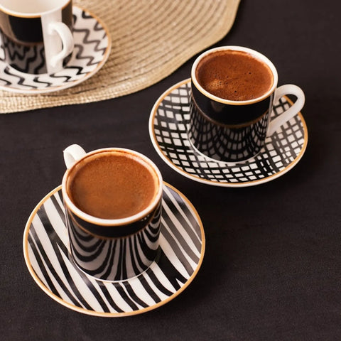 Karaca Toro Kaffeetasse für 6 Personen, 90 ml