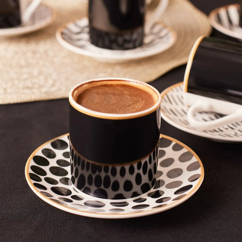 Karaca Toro Kaffeetasse für 6 Personen, 90 ml