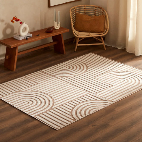 Kaşmir Halı 7/24 İskandinav Thor, Beige, 160x230 cm