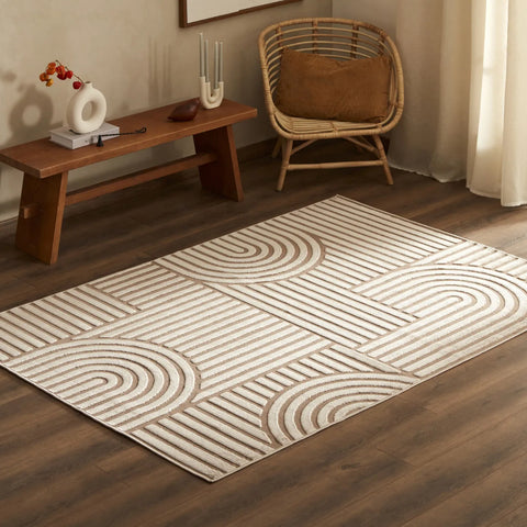Kaşmir Halı 7/24 İskandinav Thor, Beige, 200x290 cm