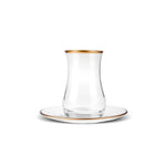 Karaca Kirke 6 Personen Tee Set, 12 Teilig, Gold