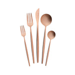 Karaca Orion Besteckset für 6 Personen, 30 Teilig, Rosegold