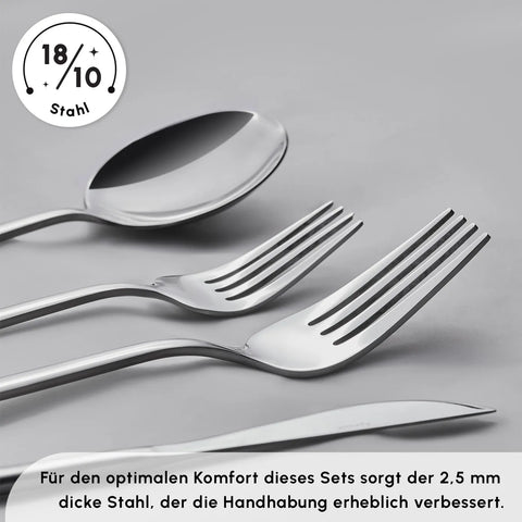 Karaca Bella 6 Personen Boxen Besteckset, 24 Teilig
