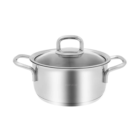 Karaca Sakura Powersteel 316+ Stahl Induktion Kochgeschirr-Set, 8-teiliges
