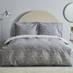 Karaca Home Colby Doppelbettbezug Set, 100% Baumwolle, Grau