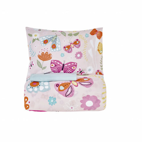 Karaca Home Young Butterfly Einzelbettbezug Set, 100% Baumwolle