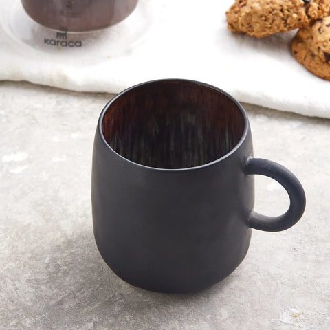 Karaca Galactic Tasse, Schwarz, 400 ml