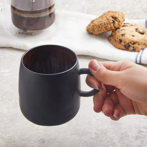 Karaca Galactic Tasse, Schwarz, 400 ml