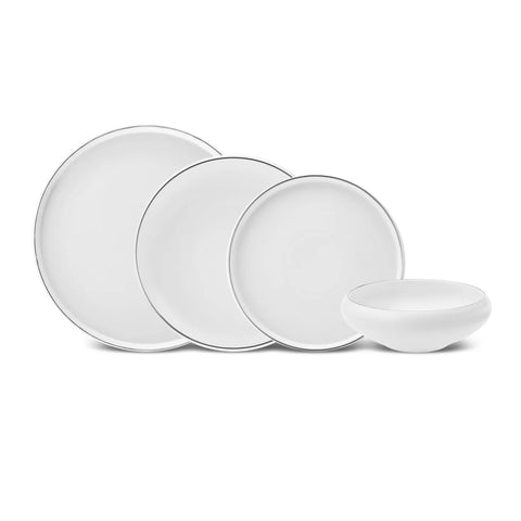 Karaca Streamline Sunset Platin 6 Personen Geschirrset, 24 Teilig