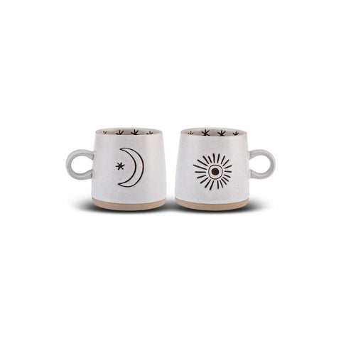Karaca Mond & Sonne Tasse Set, 2 Teilig