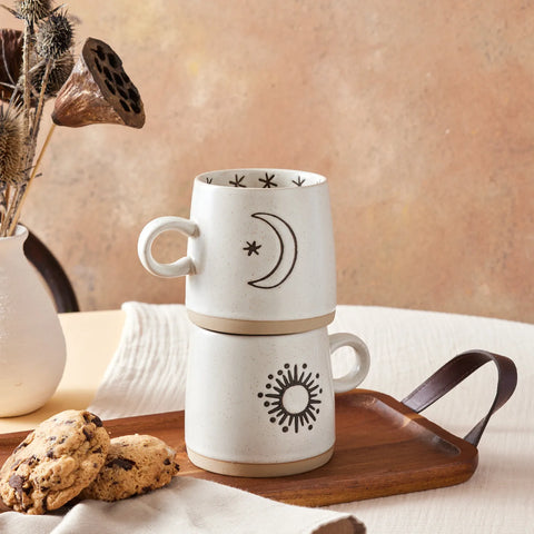 Karaca Mond & Sonne Tasse Set, 2 Teilig