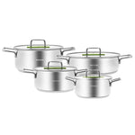 Karaca Arya Kochgeschirr-Set, 8 Teilig, Stahl, Grün