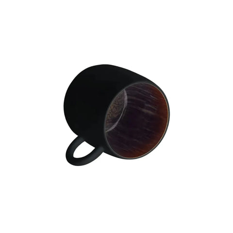 Karaca Galactic Reactive Glaze Tasse Set für 2 Personen, 2 Teilig, Schwarz
