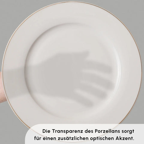 Karaca Lexi Gold 56-teiliges Tafelgeschirr-Set für 12 Personen