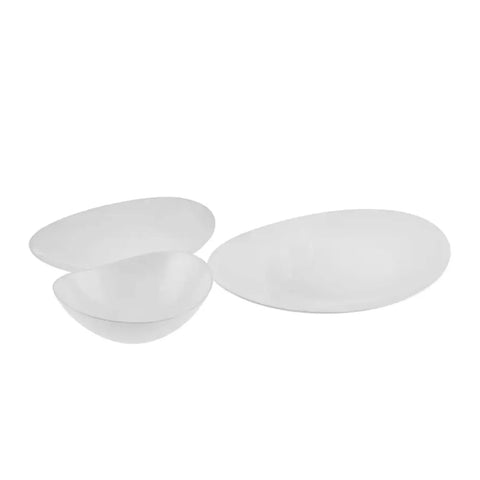 Karaca White Pure Geschirrset für 4 Personen, 12 Teilig, Opal Glas