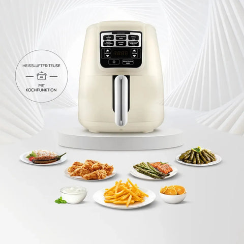 Karaca Air Cook XL 2 in 1 Airfryer Sternenlicht, 4L, 1550W