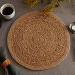 Karaca Boho Tischset aus Seegras und Jute, 37 cm
