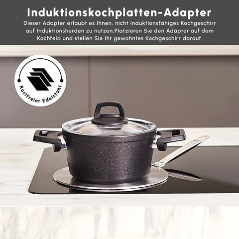 Karaca Induktions Sockel aus Stahl, 23,5 cm
