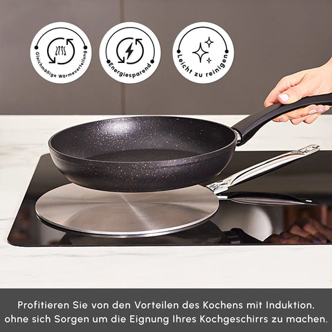 Karaca Induktions Sockel aus Stahl, 26 cm
