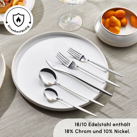 Karaca New Porto Elegance 60-teiliges Besteckset für 12 Personen