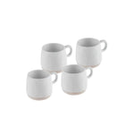 Karaca Fika für 4 Personen Stoneware Espresso Türkische Kaffeetasse Set, 4 Teilig