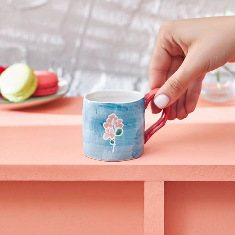 Karaca Primavera Espresso Tasse, Blau