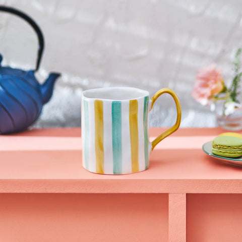 Karaca Primavera Streifen Tasse