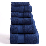 Karaca Joey Navy Handtuch-Set aus Egyptian Baumwolle
