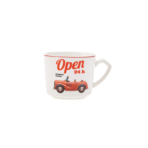 Karaca Cars 6 Personen Kaffeetassen-Set, 80 ml