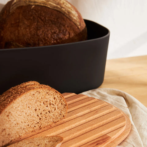 Karaca Nef Melamin Brotkasten, Schwarz