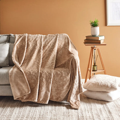 Karaca Laila Beige Decke, 220x240 cm