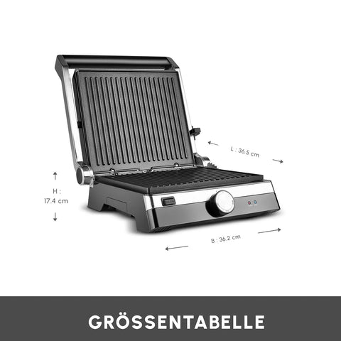 Karaca Glazegrill Grau Tostmaschine, 2000 W