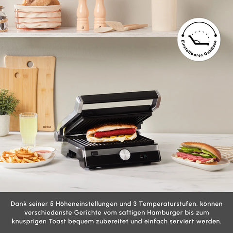 Karaca Glazegrill Grau Tostmaschine, 2000 W