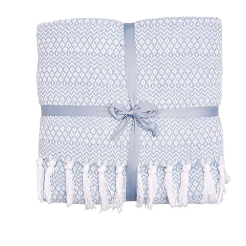 Karaca Home Levi Doppelpique, Hellblau