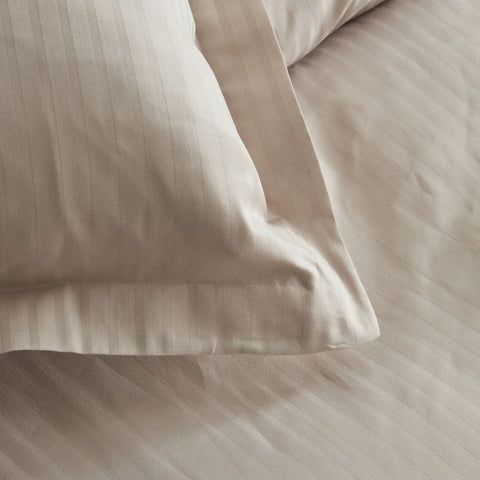 Karaca Home Uniq 100% Baumwolle Sateen Doppel Bettbezug Beige
